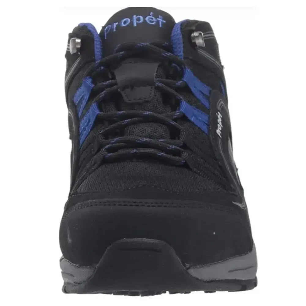 Propet Womens Peak Hiking Boots 6.5 NWT Black Blue Ankle Camp Waterproof Climb